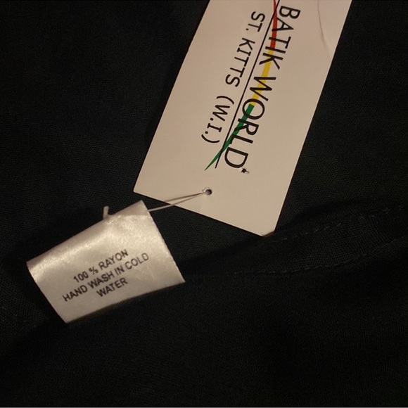 New! St. Kitts (W.l.) Oval Combination Trapeze Maxi Dress - Picture 6 of 6